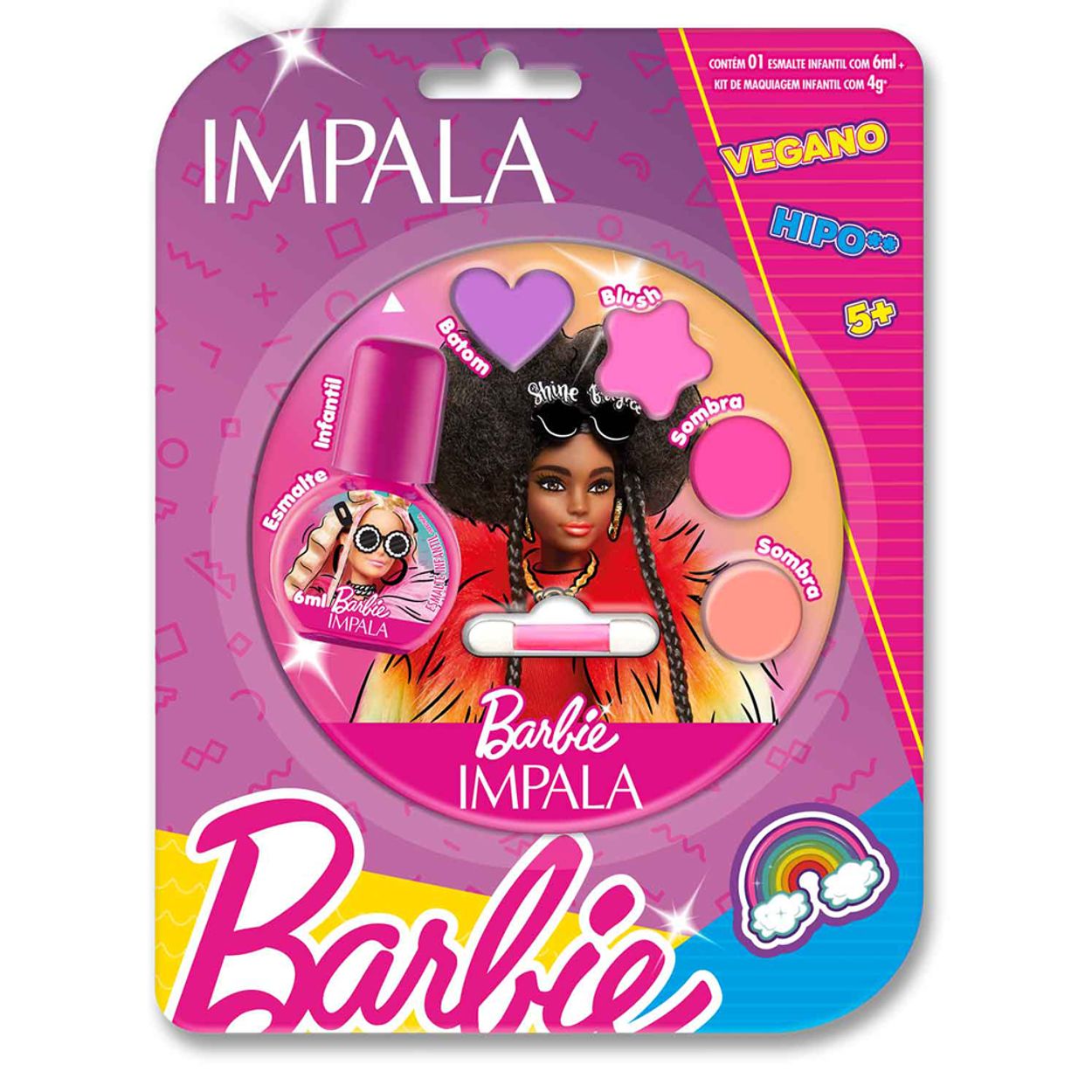 Kit Esmalte + Make Infantil Impala Barbie Extraordinária | IAP! Cosméticos  - IAP