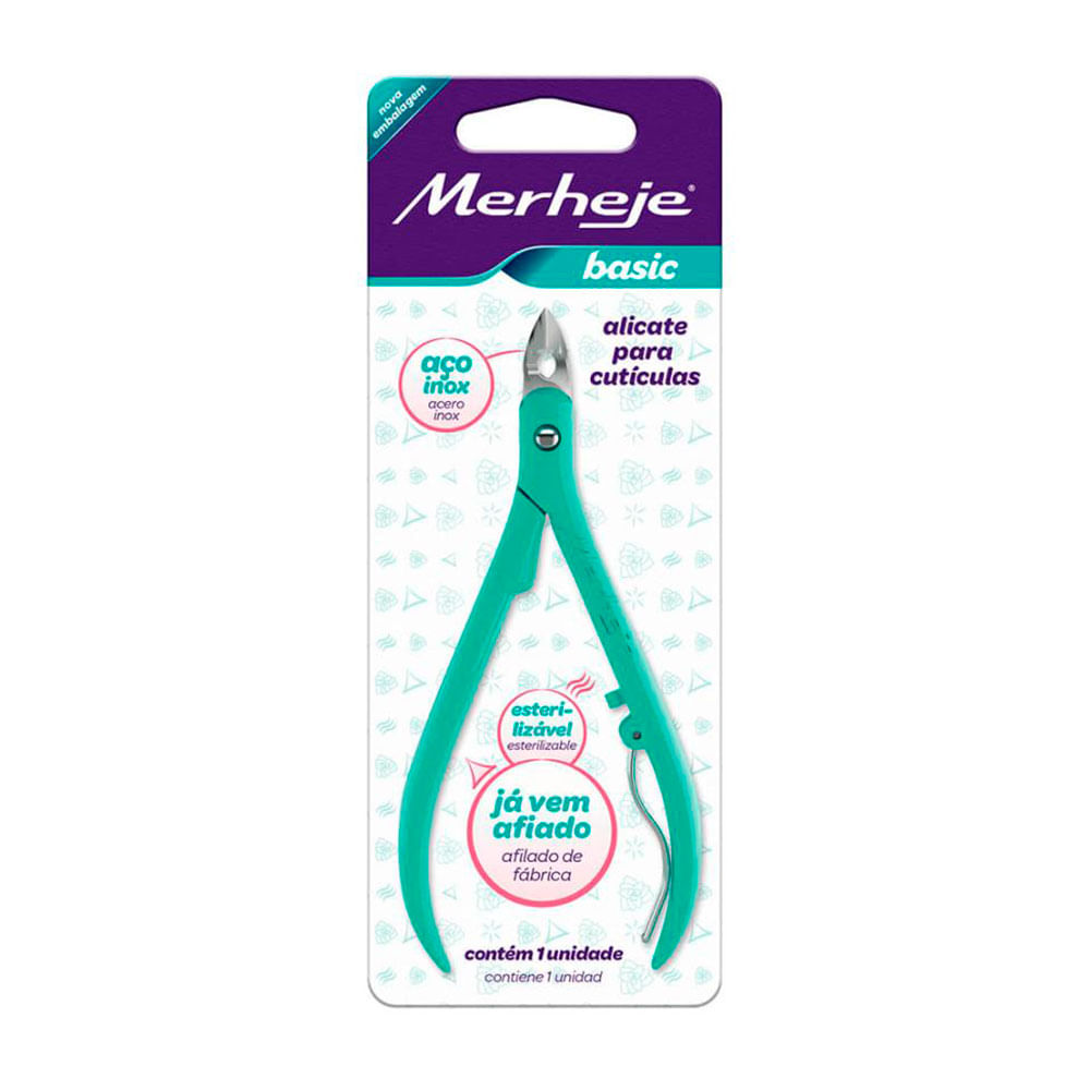 Alicate para Cutículas Merheje Verde