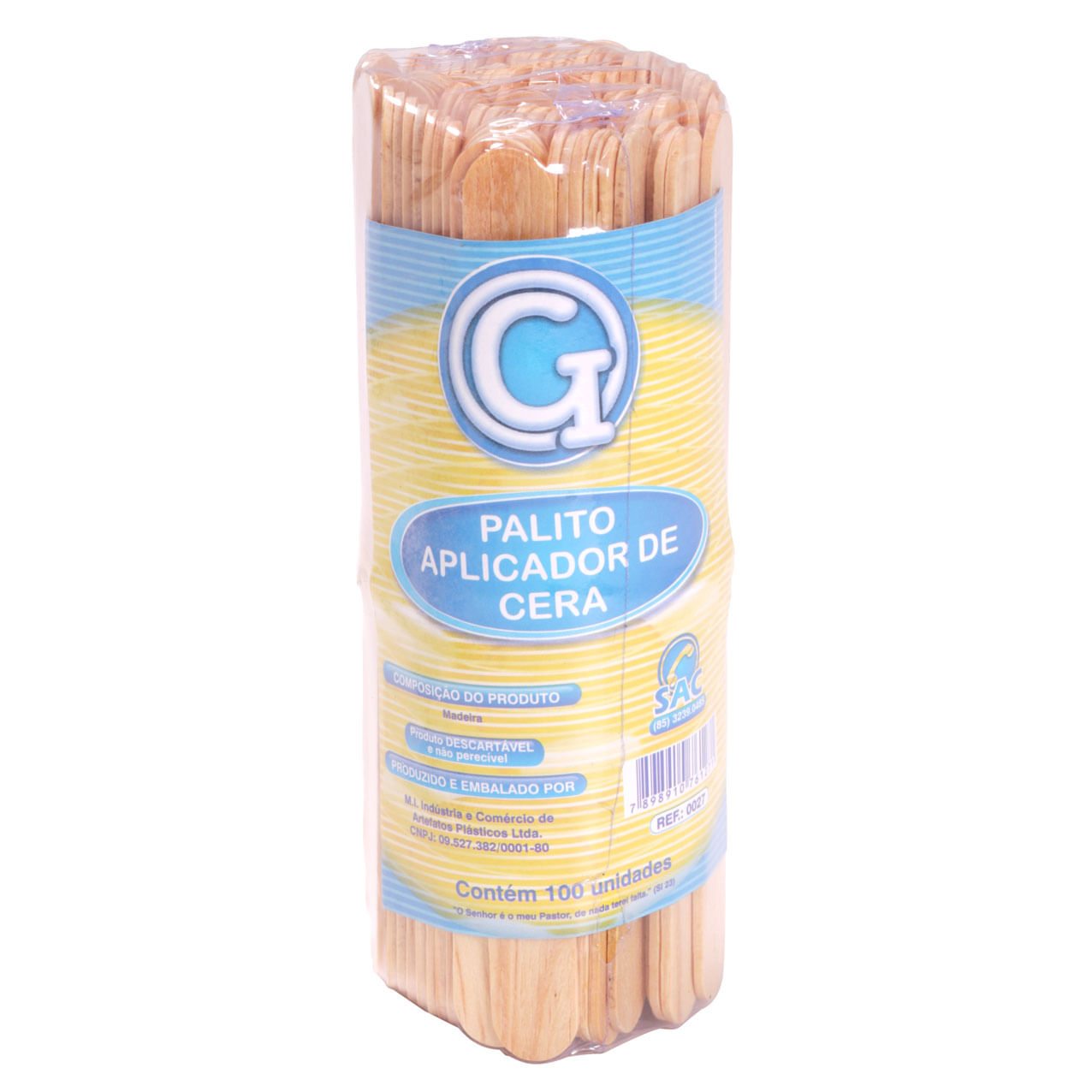 Palito Aplicador De Cera Gi Com 100 Un