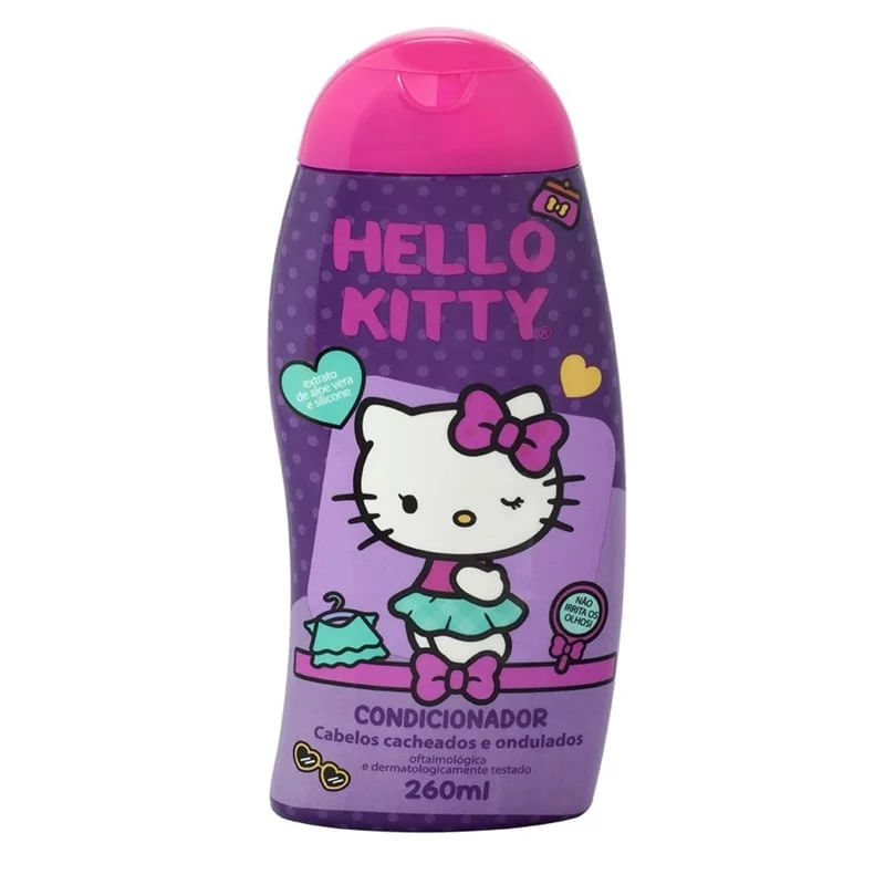 Condicionaodr Infantil Hello Kitty Cabelos Cacheados 260ml