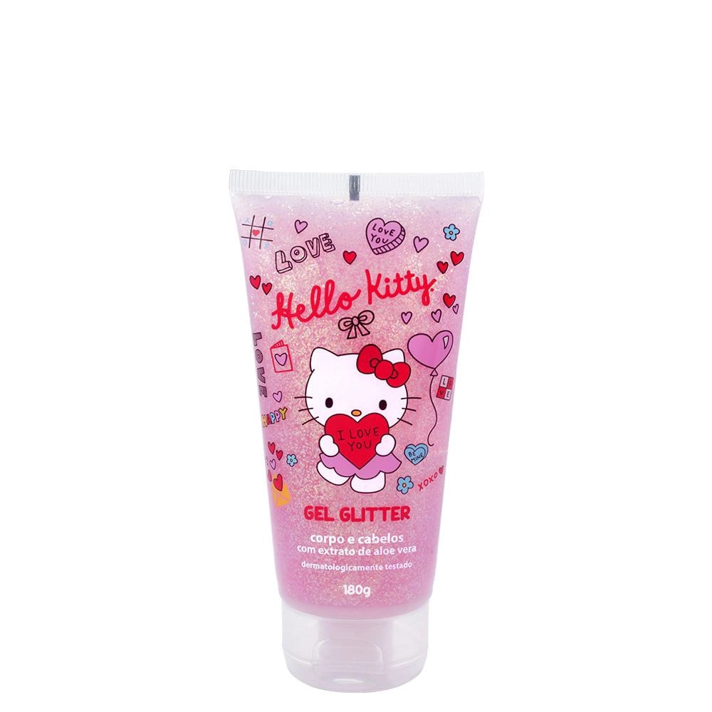 Gel Infantil com Glitter Hello Kitty Betulla 180g