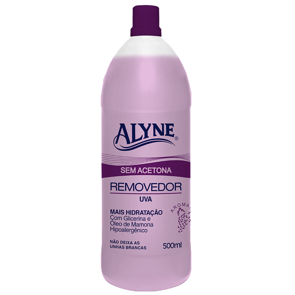 Removedor De Esmalte Alyne Sem Acetona Uva 500ml