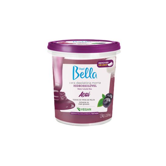 CERA-DEPILBELLA-HIDRO-POTE-1300G-ACAI