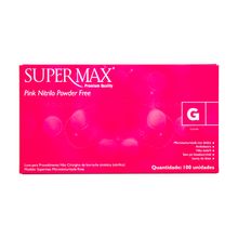 LUVA-SUPERMAX-NITRILO-PINK-C-100-TAM-G