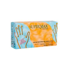 LUVA-SUPERMAX-NITRILO-BLUE-C-100-TAM-P