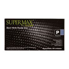 LUVA-SUPERMAX-NITRILO-BLACK-C-100-TAM-P