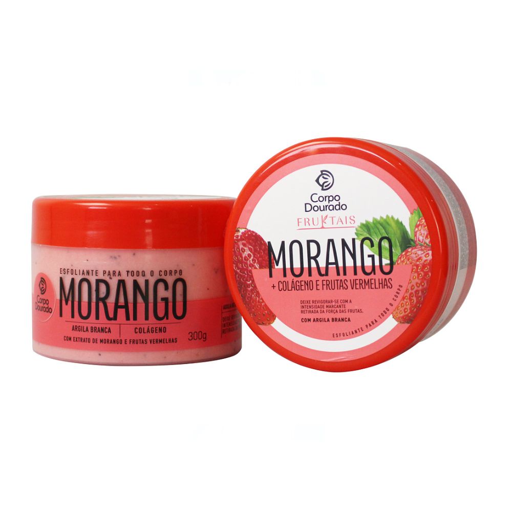 Esfoliante Corpo Dourado Fruktais Morango E Colágeno 300g