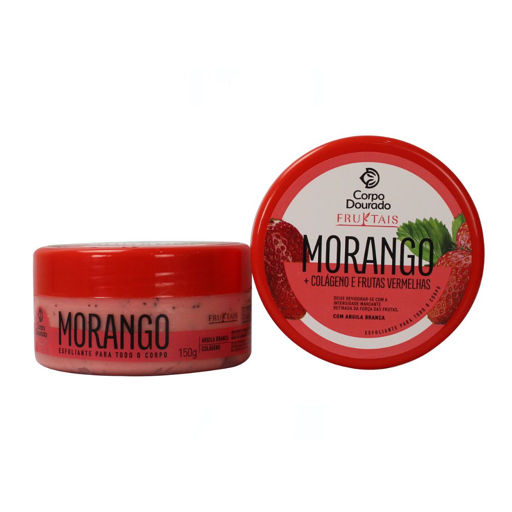 Esfoliante Corpo Dourado Fruktais Morango E Colágeno 150g