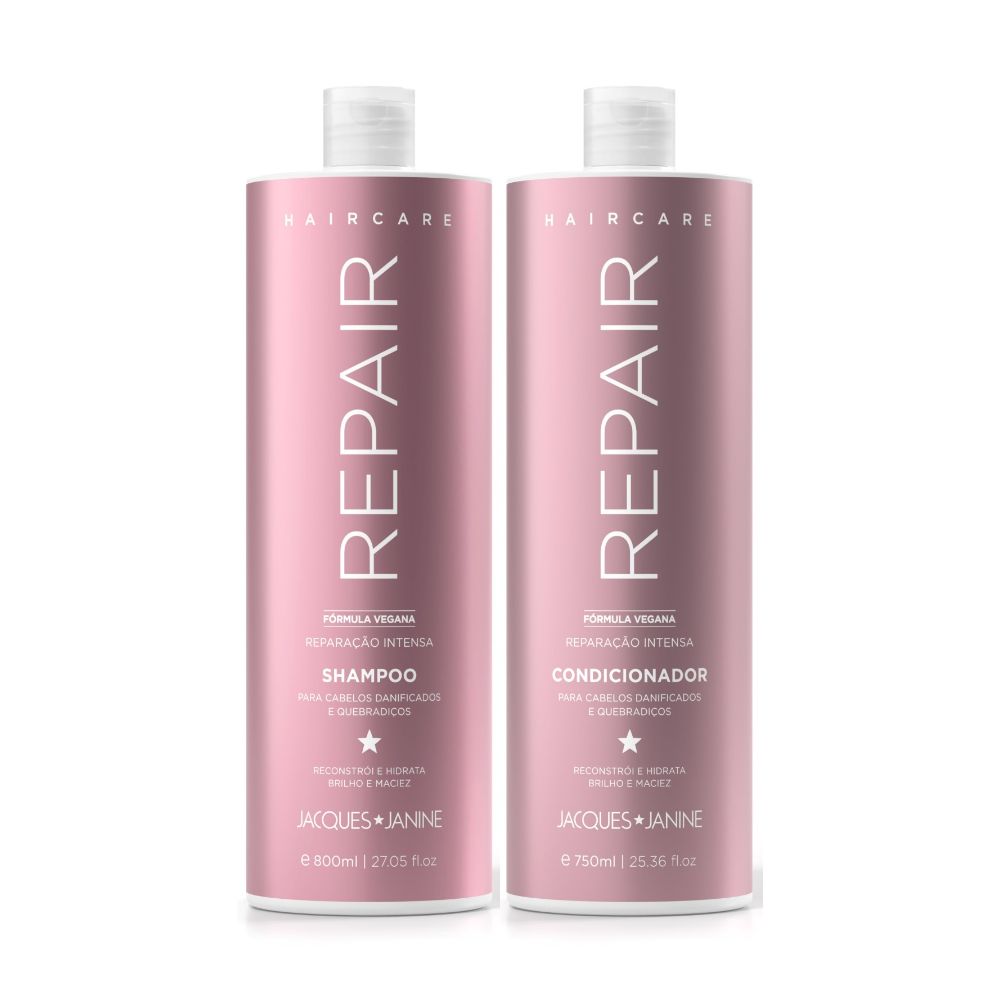Kit Jacques Janine Hair Care Repair Shampoo + Condicionador 750ml