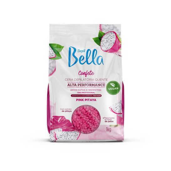 CERA-DEP-DEPILBELLA-CONFETE-1KG-PITAYA