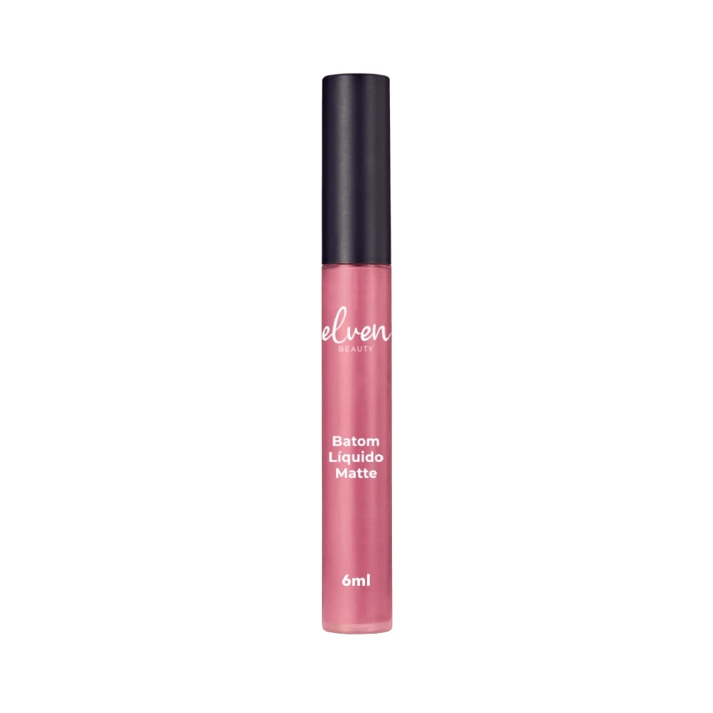 Batom Líquido Matte Elven Beauty Rose 6ml