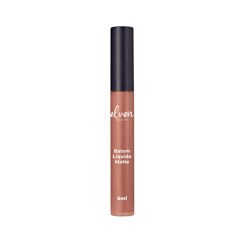 Batom Líquido Matte Elven Beauty Nude 6ml