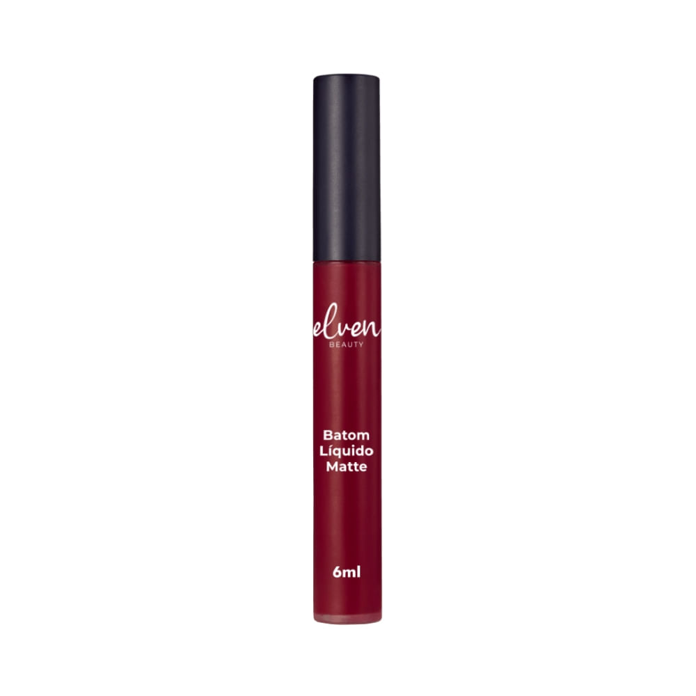 Batom Líquido Matte Elven Beauty Vinho 6ml