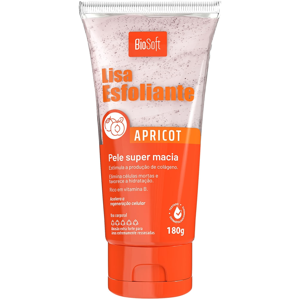 Creme Lisa Esfoliante Apricot 180g
