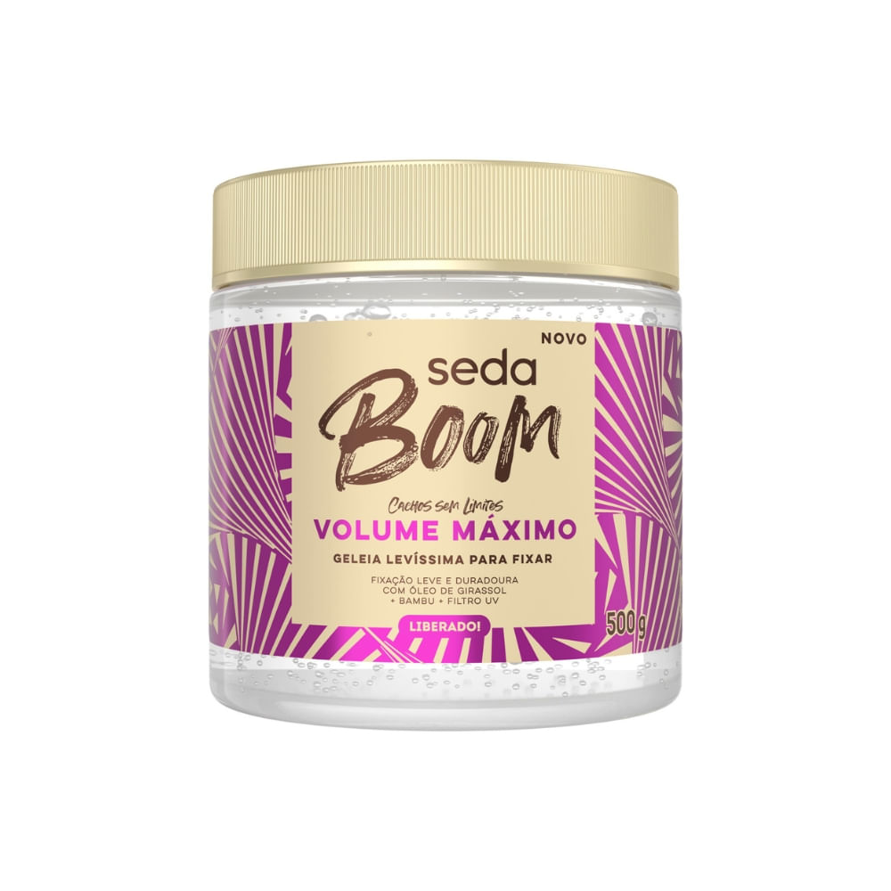 Geleia Seda Boom Volume Máximo 500g
