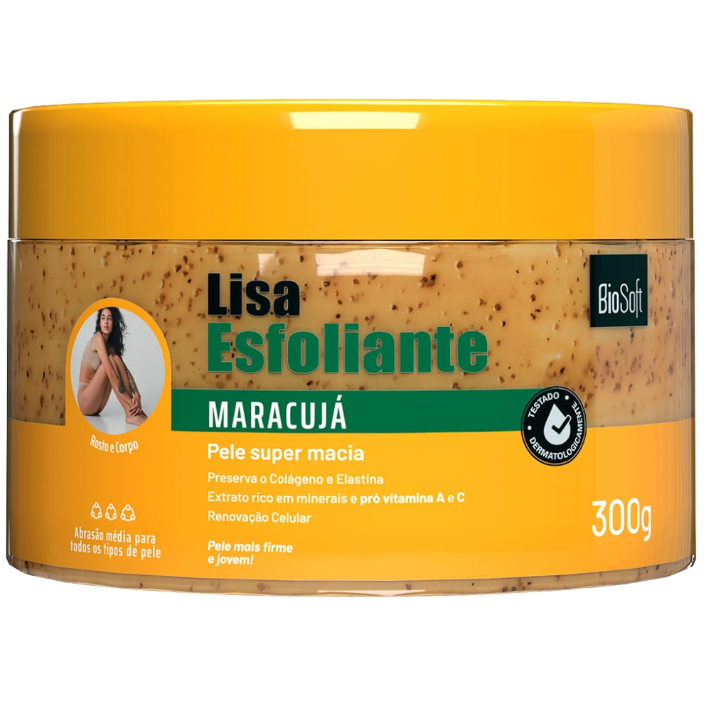 Creme Esfoliante Lisa Solf Hair Maracujá 300g