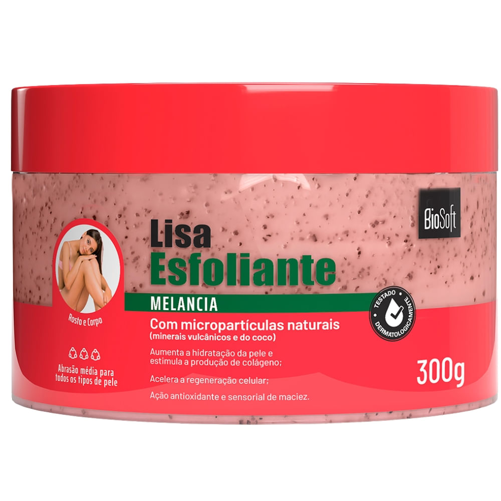 Creme Esfoliante Lisa Solf Hair Melancia 300g