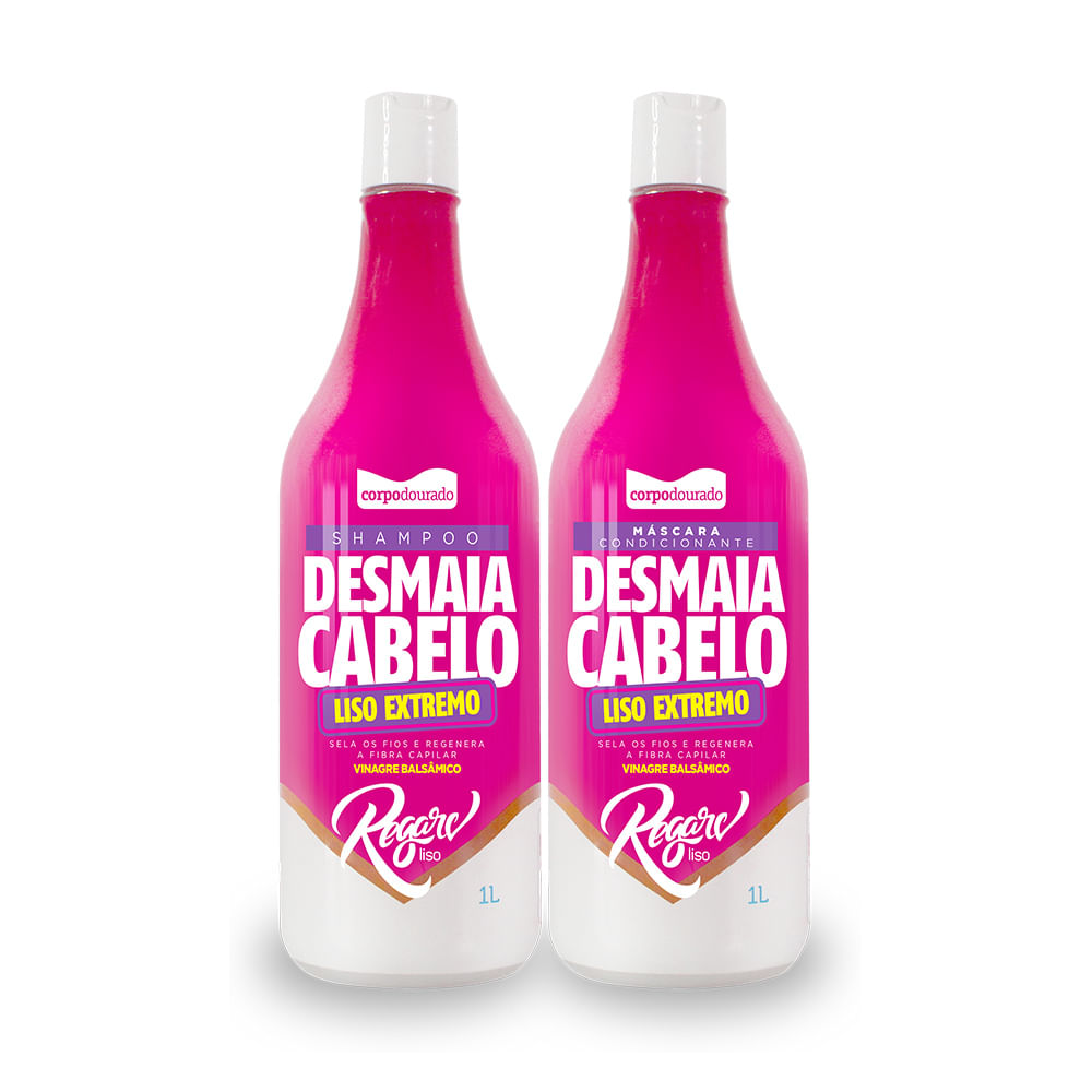 Kit Regarv Desmaia Cabelos 1l - Shampoo + Condicionador