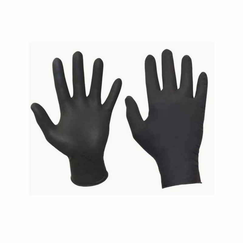 Luva Santa Clara Média Black Latex 1un