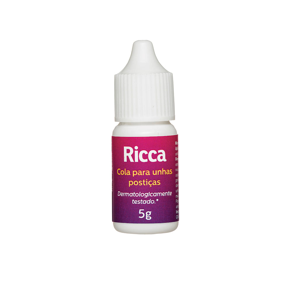 Cola Para Unhas Postiças Ricca 5g Ref 1342
