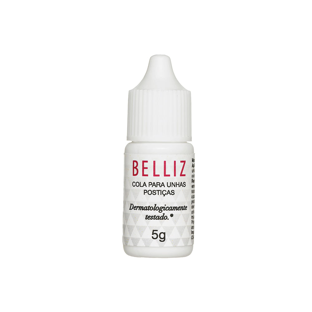 Cola Para Unhas Postiças Belliz Com Pincel 5g Ref 1309