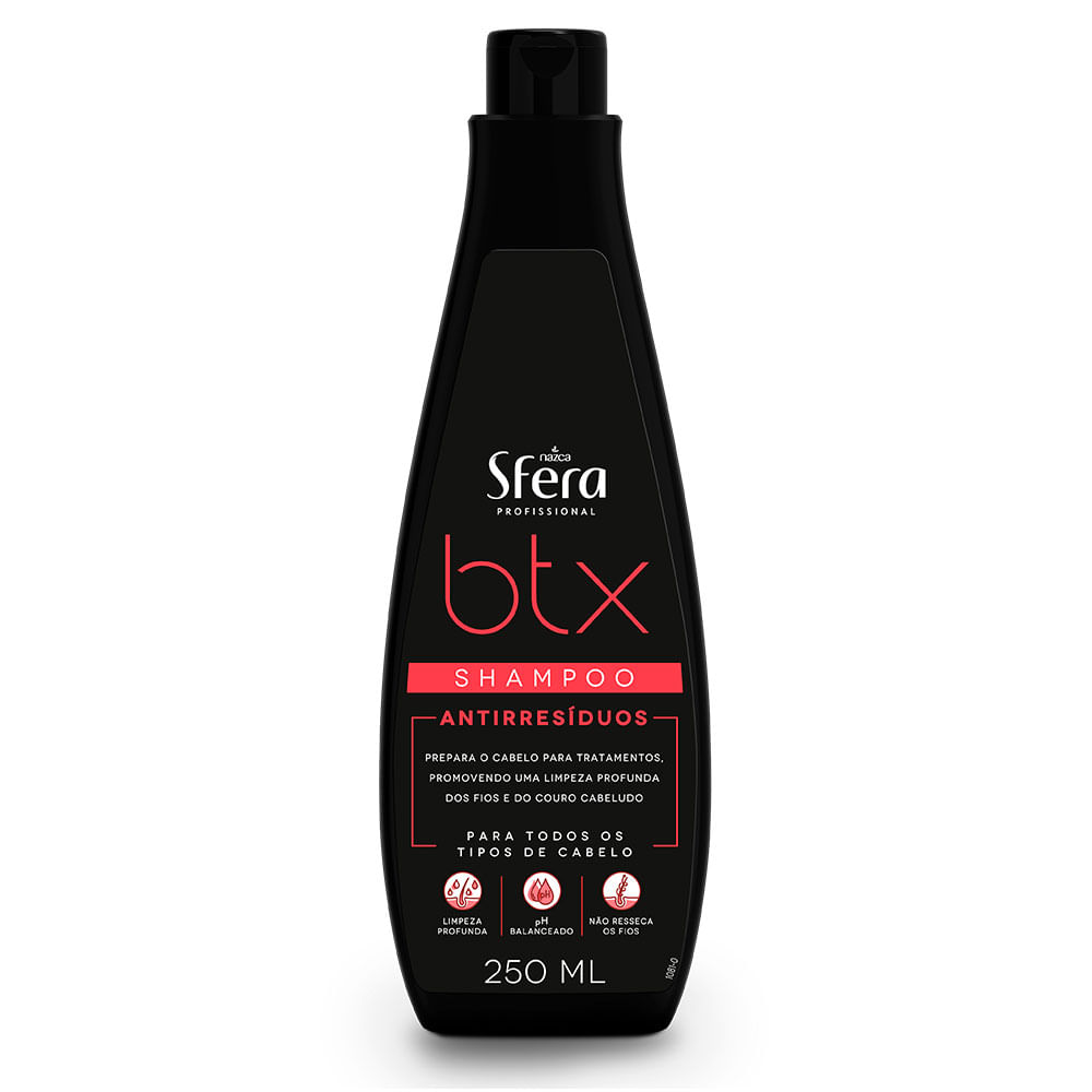 Shampoo Sfera Btx Antirresíduos 250ml