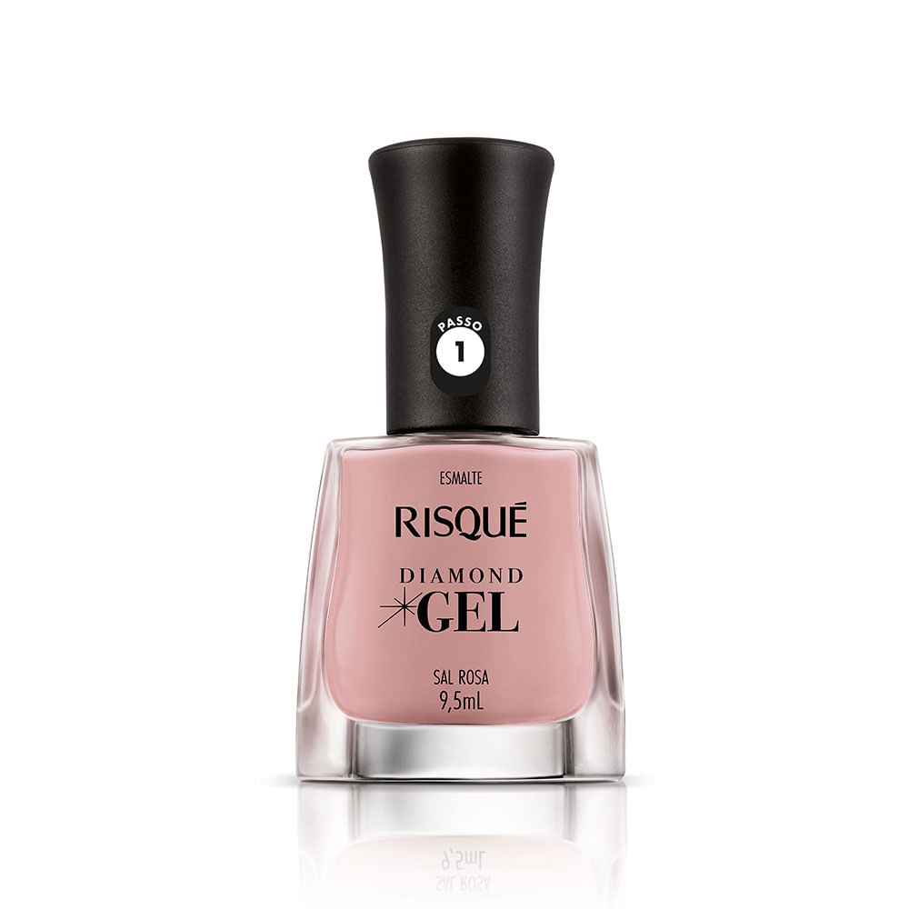 Esmalte Risqué Diamond Gel Cremoso Sal Rosa
