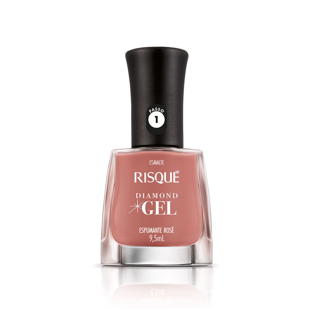 Esmalte Risqué Diamond Gel Cremoso Espumante Rosé