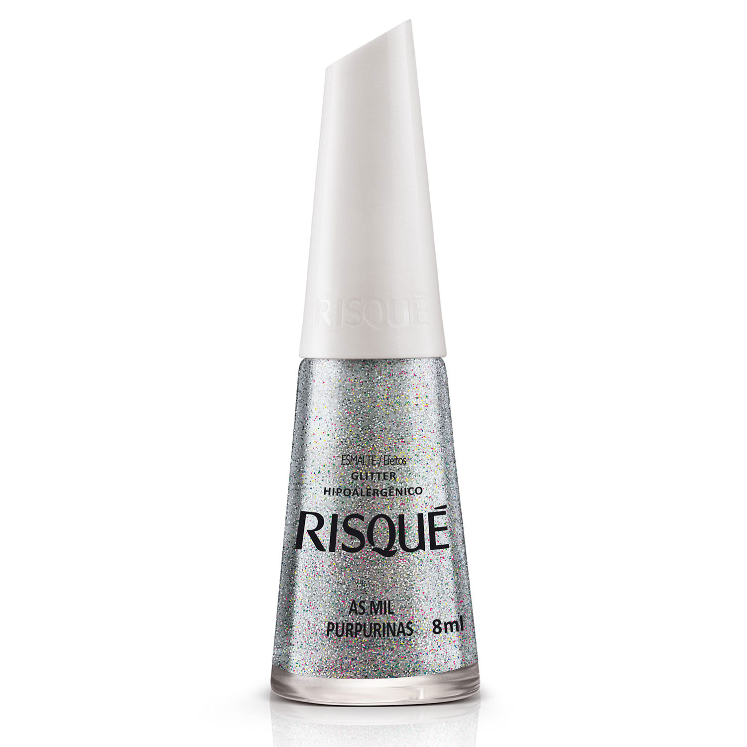 Esmalte Risqué Básico Glitter Mil Purpurinas