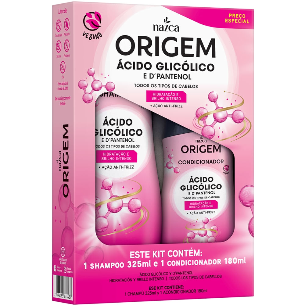 Kit Origem Ácido Glicólico Shampoo + Condicionador