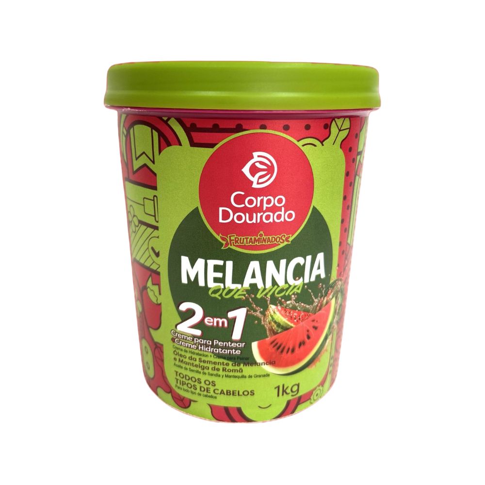 Creme Corpo Dourado 2 em 1 Melancia Que Vicia 1kg