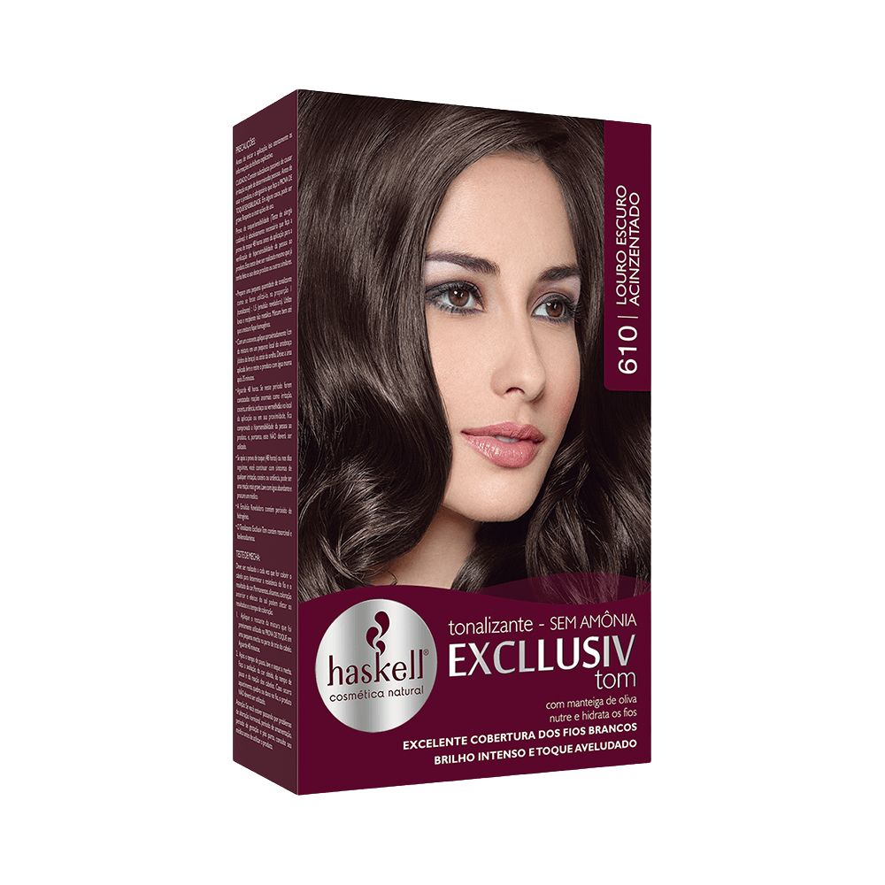 Kit Tonalizante Haskell Tom 610 Louro Escuro Acinzentado