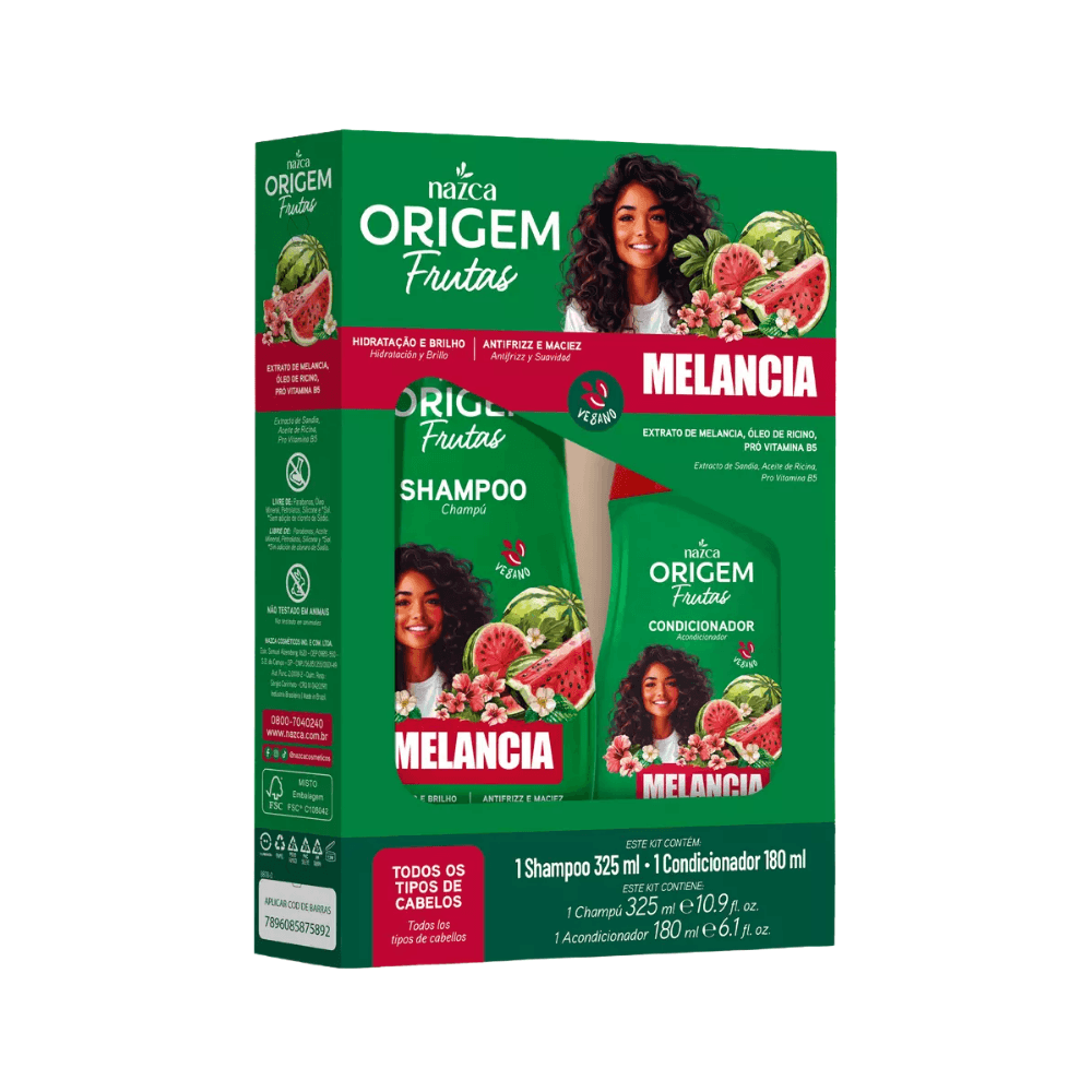 Kit Origem Melancia Cabelos Crespos