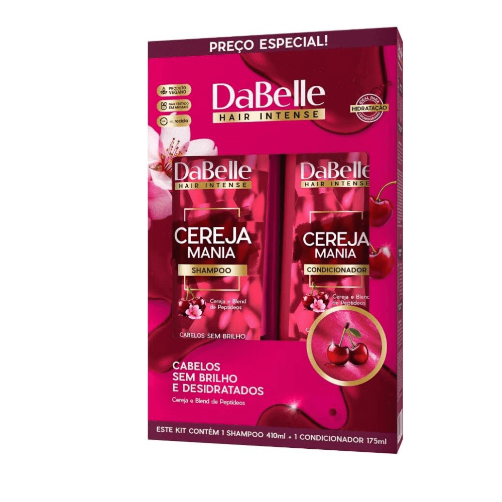 Kit Shampoo + Condicionador Cereja Mania Dabelle