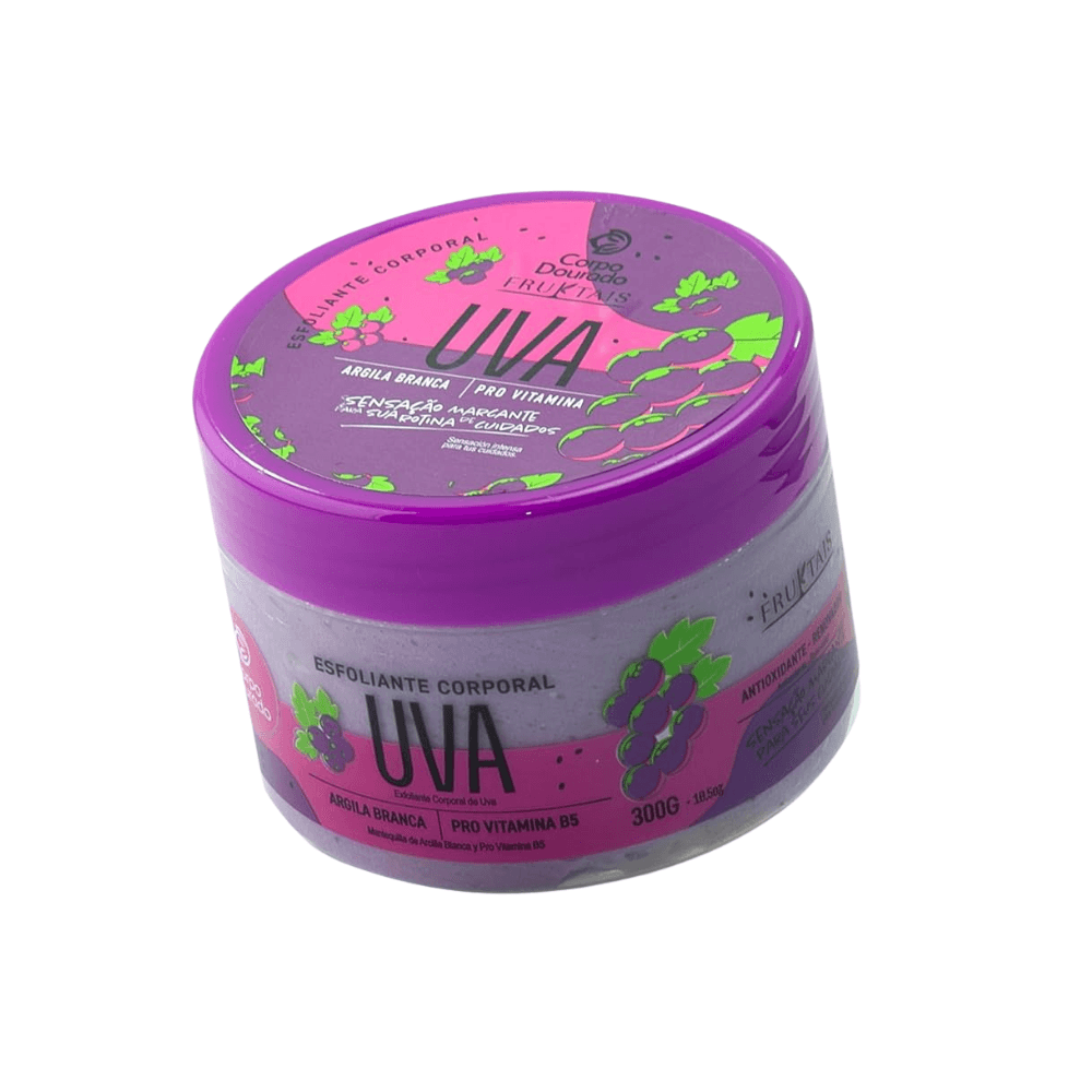 Creme Esfoliante Corpo Dourado Fruktais Uva 300g