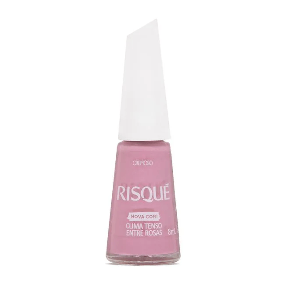 Esmalte Risqué Básico Cremoso Clima Tenso Entre Rosas 8ml