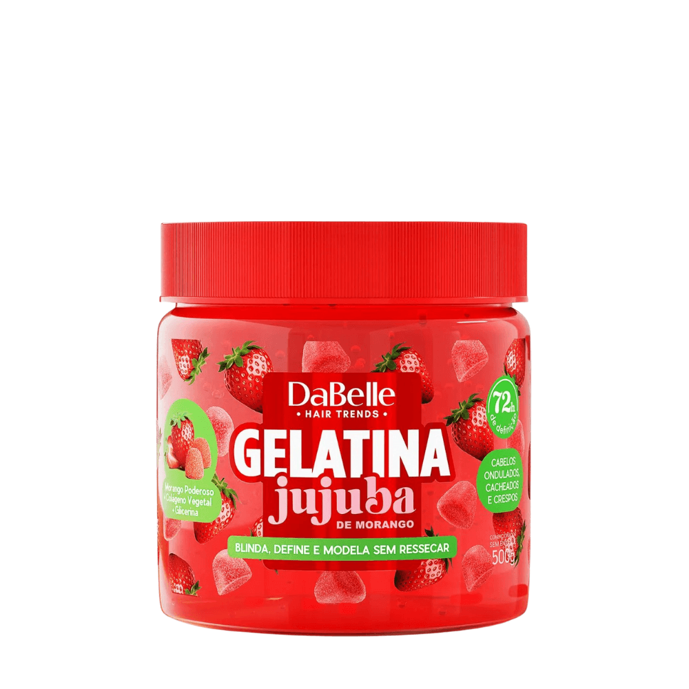 Gelatina Definição 72 Horas Dabelle Jujuba Morango 500g