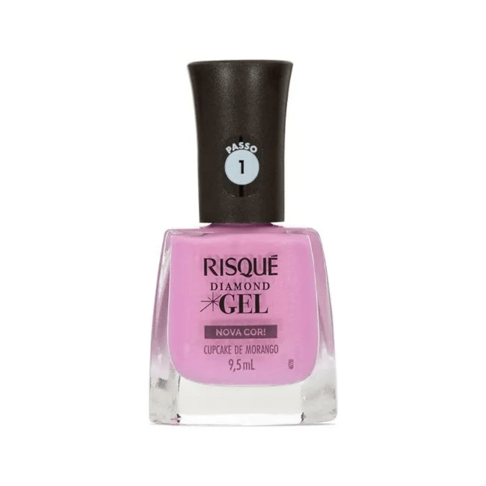 Esmalte Risque Diamond em Gel Cupcake Morango