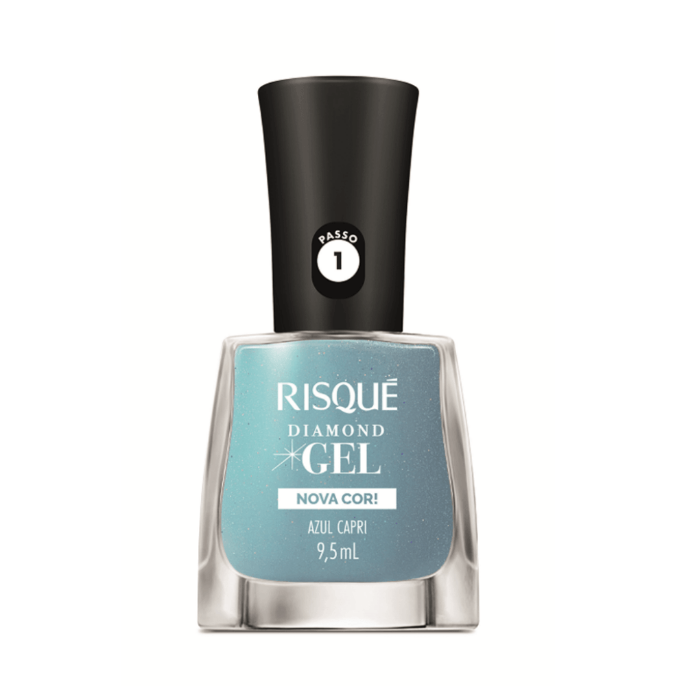 Esmalte Risqué Diamond Gel Azul Capri