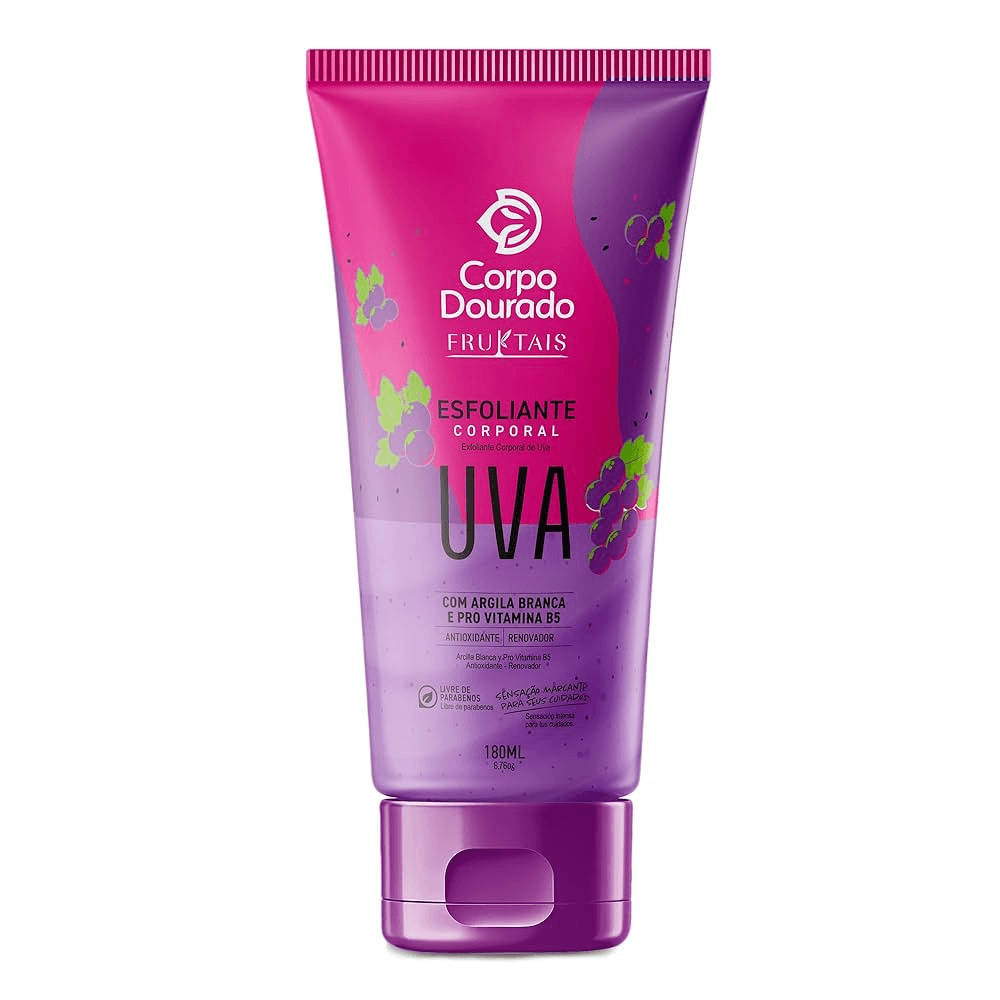 Creme Esfoliante Corpo Dourado Fruktais Uva 150g