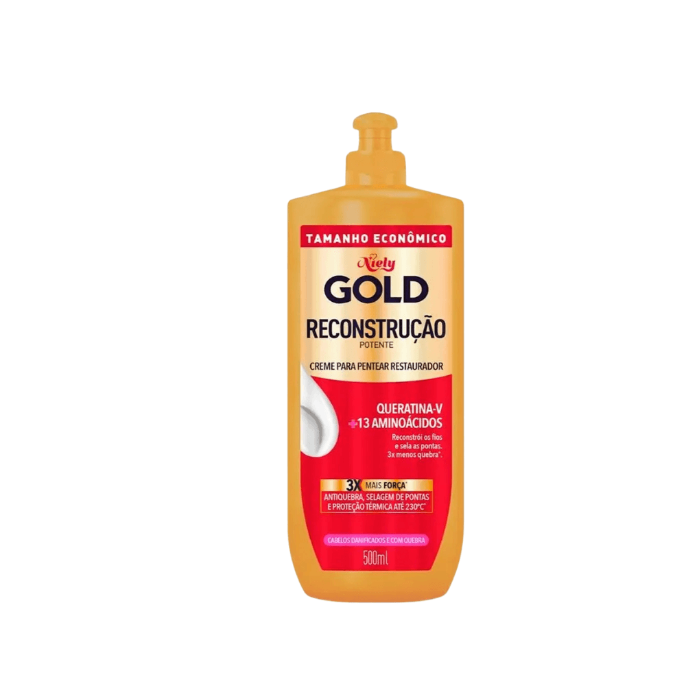 Creme Pentear Niely Gold Reconstrução 500g