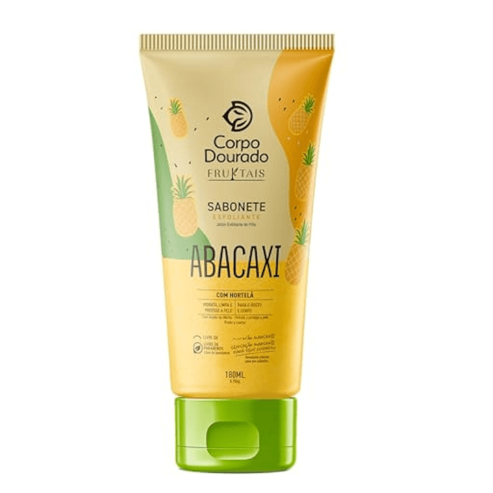 Sabonete Esfoliante Corpo Dourado Fruktais Abacaxi 180ml