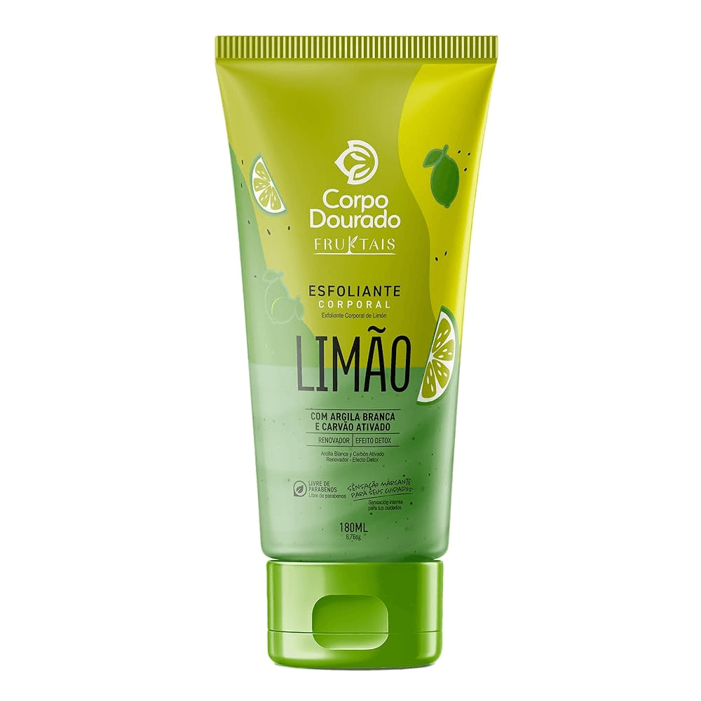 Sabonete Esfoliante Corpo Dourado Fruktais Limão 180ml