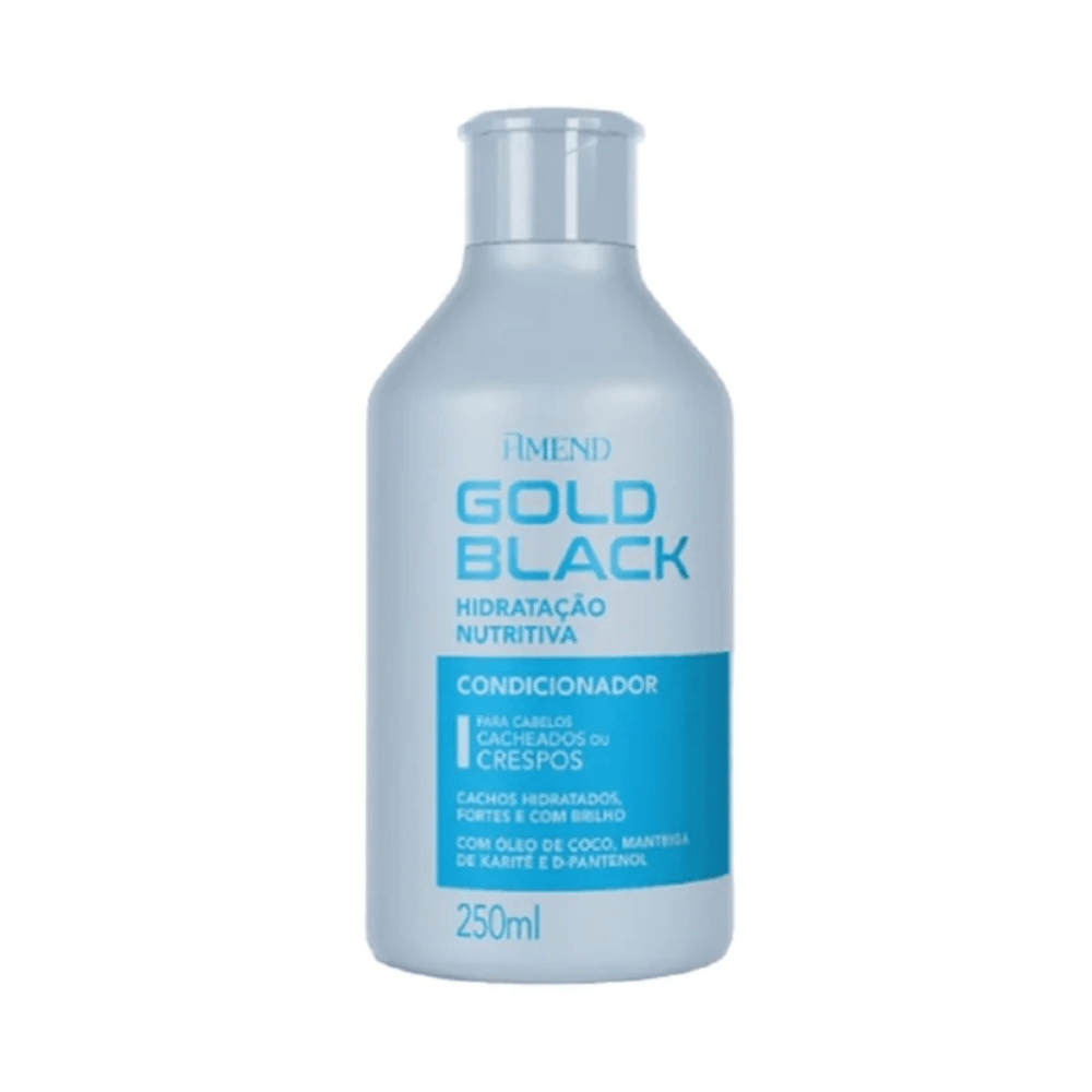 Condicionador Amend Gold Black Hidratação Nutritiva 250ml