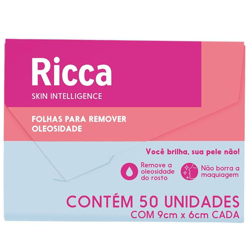Lenço Removedor Oleosidade Ricca 50Uni