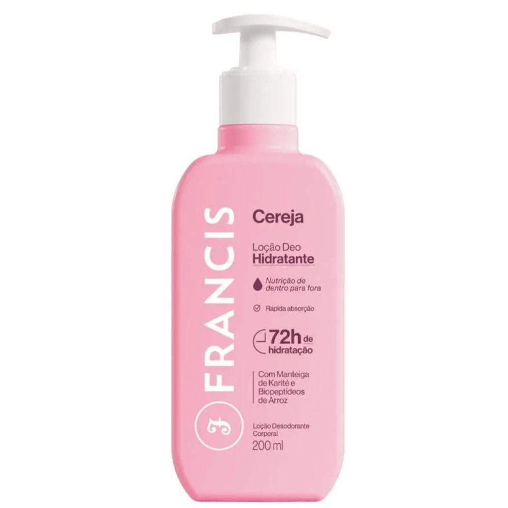 Loção HidratanteFrancis Cereja 200ml