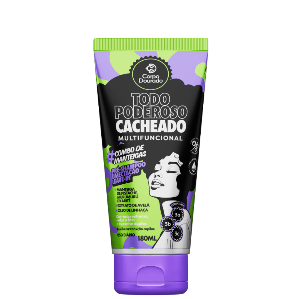 Leave-in Dourado Cacheado 180ml