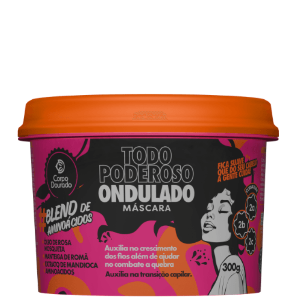Máscara Dourado Todo Poderoso Ondulado 300g