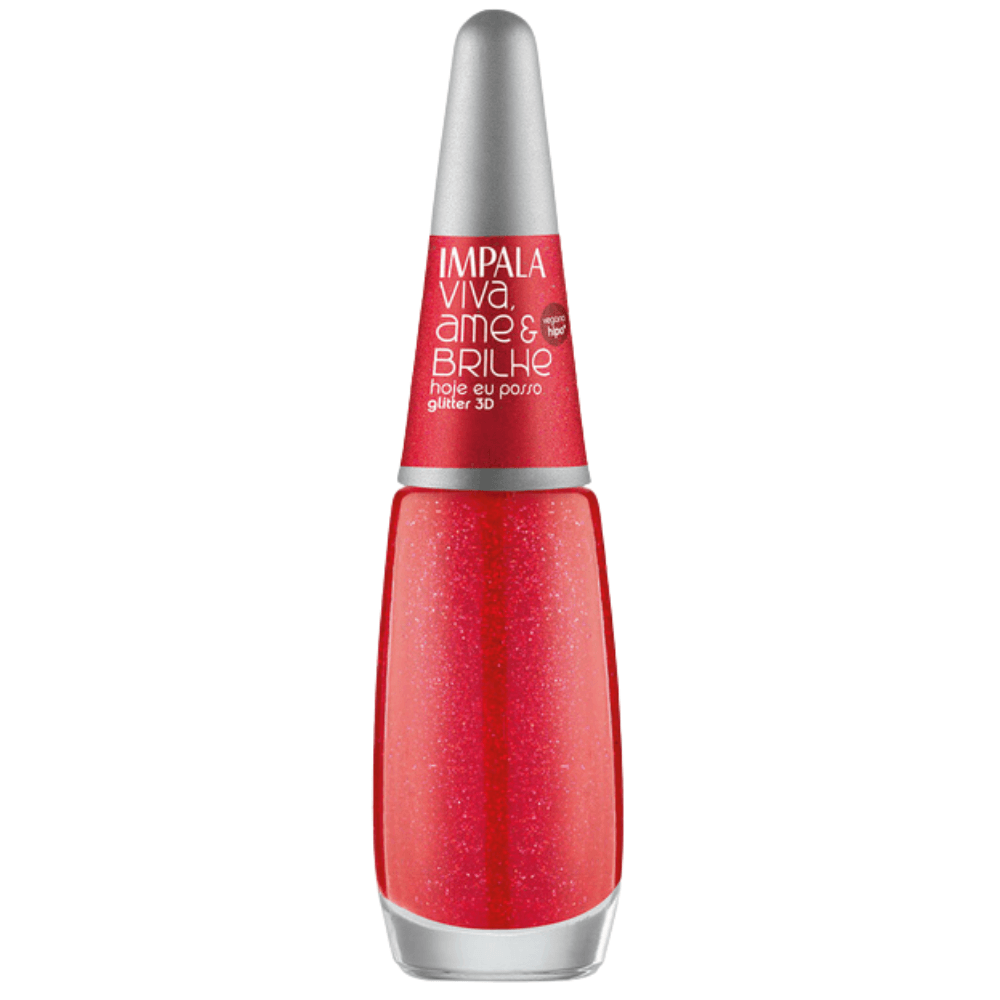 Esmalte Impala Viva Ame & Brilhe Hoje Eu Posso Glitter