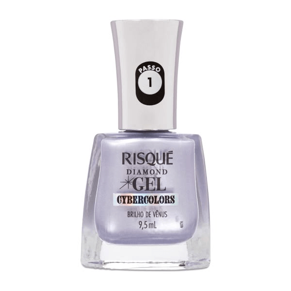 Esmalte Risqué Top Coat Diamond Gel Brilho de Vênus 9,5ml